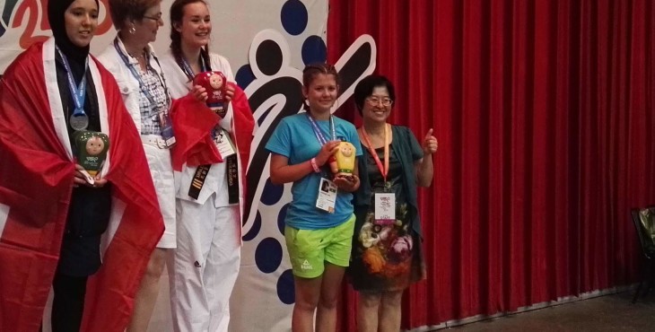 Ana Vornšek članica ŠD Slavko Šlander iz Celja  –  3. Mesto borbe do 63 kg WTF Taekwondo