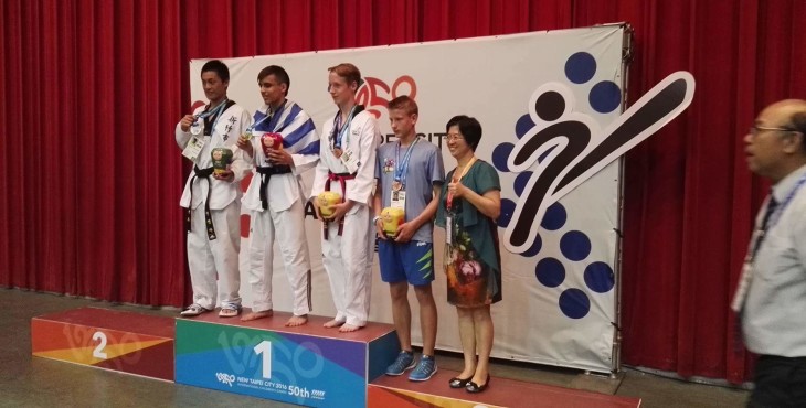 Jure Tozon ŠD Slavko Šlander iz Celja  –  3. Mesto borbe do 63 kg WTF Taekwondo